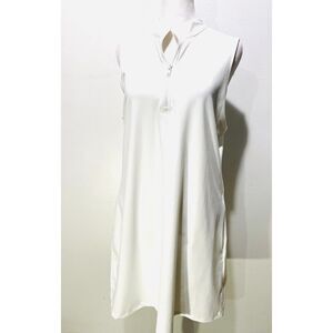Tommy Bahama performance golf dress scuba white outdoors summer women S New